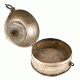 Brass Silver Colored Onion-form Jewellery Box /Pandan)